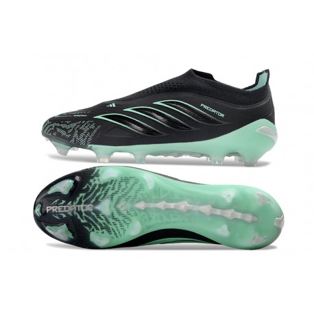 adidas Nuovo Scarpa Predator Senza Lacci Elite FG Nero Verde