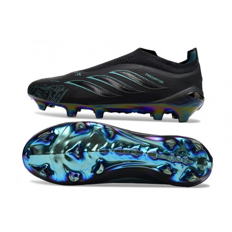 adidas Nuovo Scarpa Predator Senza Lacci Elite FG Nero Blu
