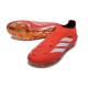 adidas Nuovo Scarpa Predator Senza Lacci Elite FG Rosso Bianco