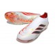 adidas Nuovo Scarpa Predator Senza Lacci Elite FG Bianco Nero Rosso