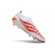 adidas Nuovo Scarpa Predator Senza Lacci Elite FG Bianco Nero Rosso