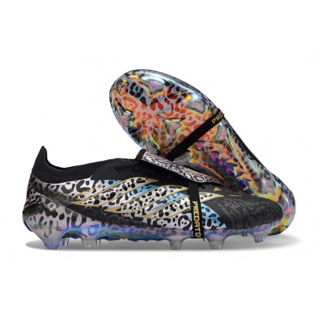 adidas Predator 26 Elite Fold-over Tongue FG Kaká Nero Viola Oro Metallizzato