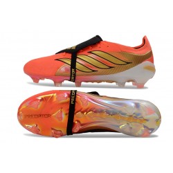 adidas Predator 26 Elite Fold-over Tongue FG Arancione Oro Nero