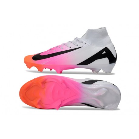 Nike Air Zoom Mercurial Superfly 10 Elite FG Rosa Bianco Nero