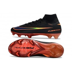 Nike Air Zoom Mercurial Superfly 10 Elite FG Nero Arancione