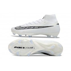 Nike Air Zoom Mercurial Superfly 10 Elite FG Bianco Nero
