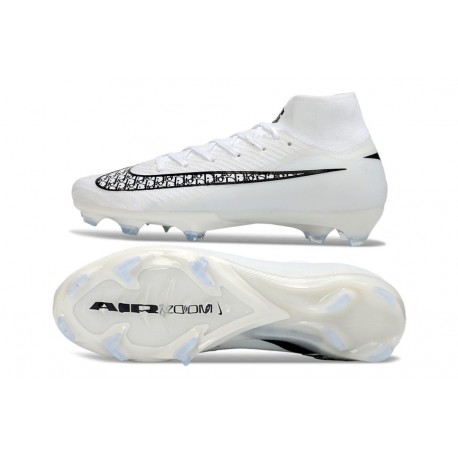 Nike Air Zoom Mercurial Superfly 10 Elite FG Bianco Nero