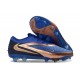 Nike Scarpe Nuovo Phantom 6 Low Elite FG Blu Marino Bronzo Metallizzato