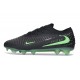 Nike Scarpe Nuovo Phantom 6 Low Elite FG Nero Illusion Verde