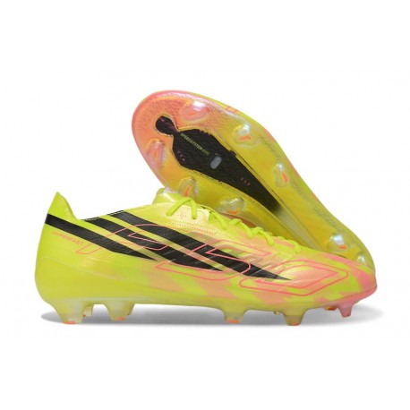 Nuovo Scarpe adidas F50 Hyperfast EVO FG Team Giallo Solare