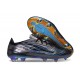 Nuovo Scarpe adidas F50 Hyperfast EVO FG Nero Core Blu Lucid Ray