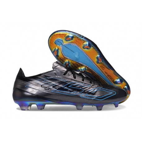 Nuovo Scarpe adidas F50 Hyperfast EVO FG Nero Core Blu Lucid Ray