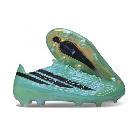 Nuovo Scarpe adidas F50 Hyperfast EVO FG Verde Nero