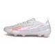 Nuovo Scarpe adidas F50 Hyperfast EVO FG Bianco Rosa