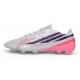 Nuovo Scarpe adidas F50 Hyperfast EVO FG Bianco Nero Rosa