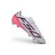 Nuovo Scarpe adidas F50 Hyperfast EVO FG Bianco Nero Rosa