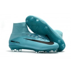 Nike Mercurial Superfly V FG - Uomo scarpe calcio terreni Blu Nero