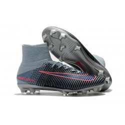 Nike Mercurial Superfly V FG - Uomo scarpe calcio terreni Grigio Rosa Nero