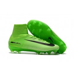 Scarpa da calcio per terreni duri Nike Mercurial Superfly V CR7 Verde Electric NeroVerde Ghost