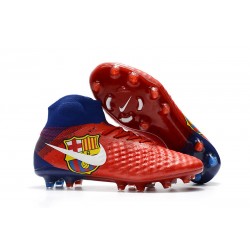 Magista Obra II FG - Scarpe da calcetto con tacchetti - Barcelona Rosso Blu