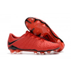 Nike Hypervenom Phantom III FG - scarpa da calcio uomo Rosso Nero