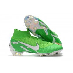 Scarpe Da Calcio Nike Mercurial Superfly VI 360 Elite FG Argento Verde