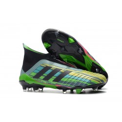 Scarpe Da Calcio Uomo - Adidas Predator 18+ FG - Mescolare il Colore Verde Nero Giallo