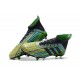 Scarpe da Calcio 2018 Adidas Predator Telstar 18.1 FG per Uomo - mescolare il colore verde nero giallo