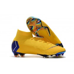 Scarpe Da Calcio Uomo Nike Mercurial Superfly VI 360 Elite FG Blu Giallo