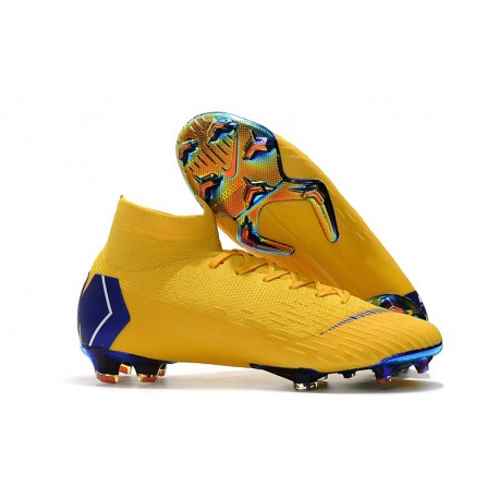 scarpe da calcio nike mercurial gialle e arancioni