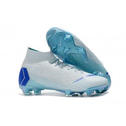 Scarpe Da Calcio 2018 Nike Mercurial Superfly VI 360 Elite FG Azzurro