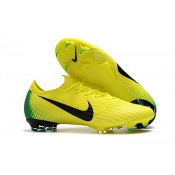 Nuova Scarpe Calcio Nike Mercurial Vapor 12 Elite FG Giallo Volt Nero