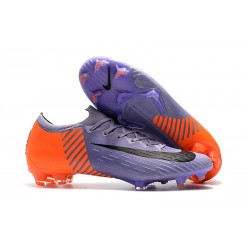 2018 CR7 Scarpe da Calcio Nike Mercurial Vapor XII 360 Elite FG Viola Arancione Nero