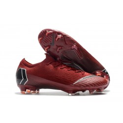 Scarpe da Calcio Uomo - Nike Mercurial Vapor XII 360 Elite FG Rosso Nero