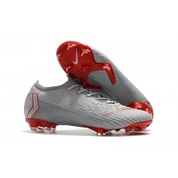 Scarpe da Calcio Uomo - Nike Mercurial Vapor XII 360 Elite FG Grigio Rosso