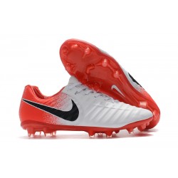 Nuovo Tacchetti da Calcio Nike Tiempo Legend VII FG Bianco Rosso Nero