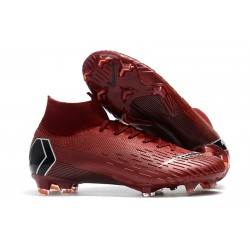 Scarpe Da Calcio Nike Mercurial Superfly VI 360 Elite FG Vino Rosso