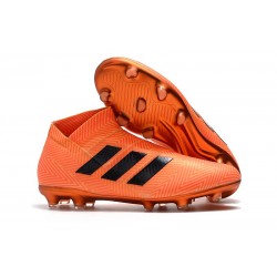 Scarpe da Calcio Adidas Nemeziz 18+ FG Arancione Nero
