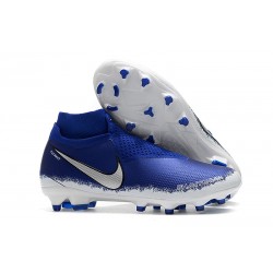 Scarpe da Calcio Nike Phantom Vision Elite DF FG Blu Argento