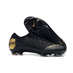 Scarpe da Calcio Uomo - Nike Mercurial Vapor XII 360 Elite FG Oro Nero