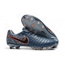 Nuovo Tacchetti da Calcio Nike Tiempo Legend VII FG Blu Nero