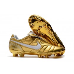 Tacchetti da Calcio Nike Tiempo Legend VII 10R Elite FG Oro Bianco