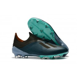 Scarpe Per Gli Uomini adidas X 18+ FG Blu Nero