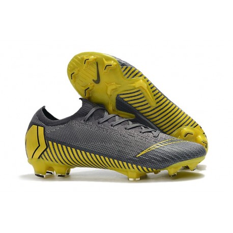 Scarpe da Calcio 2019 Nike Mercurial Vapor XII 360 Elite FG Grigio Tuono Nero Grigio Scuro