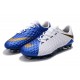 Scarpa da Calcio Per Terreni Nike Hypervenom Phantom III FG Oro Bianco Blu