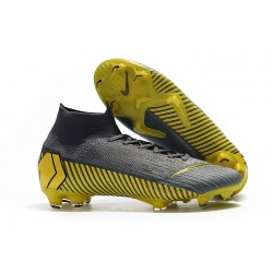 Scarpe Da Calcio Nike Mercurial Superfly VI 360 Elite FG Grigio Giallo