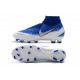 Tacchetti da Calcio Nike Phantom VSN Elite DF FG Blu Bianco Argento