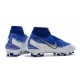 Tacchetti da Calcio Nike Phantom VSN Elite DF FG Blu Bianco Argento