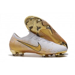 Nike Mercurial Vapor 12 Elite FG Scarpa Bianco Oro