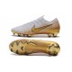 Nike Mercurial Vapor 12 Elite FG Scarpa Bianco Oro